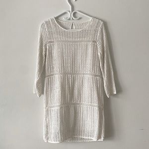 Mango white suit dress